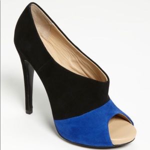 Beautiful Suede Peep Toe Pump